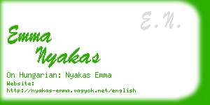 emma nyakas business card